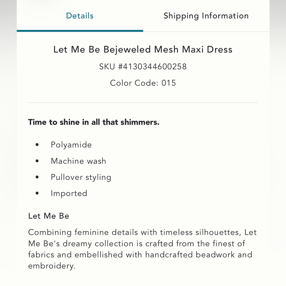 ANTHROPOLOGIE | Let Me Be Bejeweled Mesh Maxi Dress - Picture 5 of 8